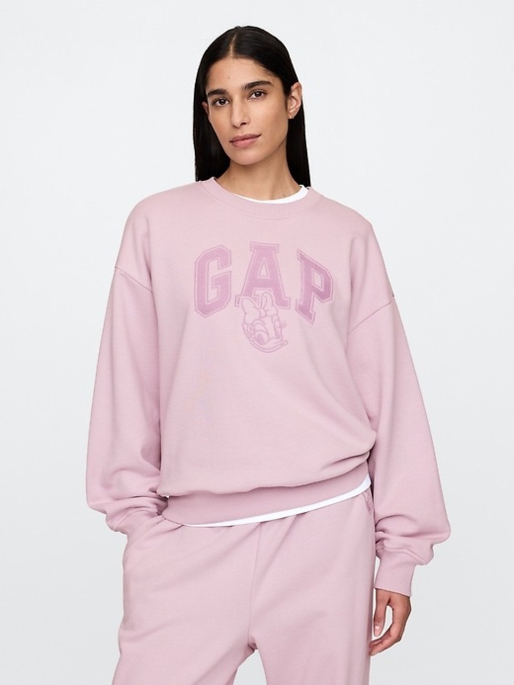 Gap × Disney Oversized Logo Sweatshirt Disney World Cozy Winter Fall Daisy Duck
